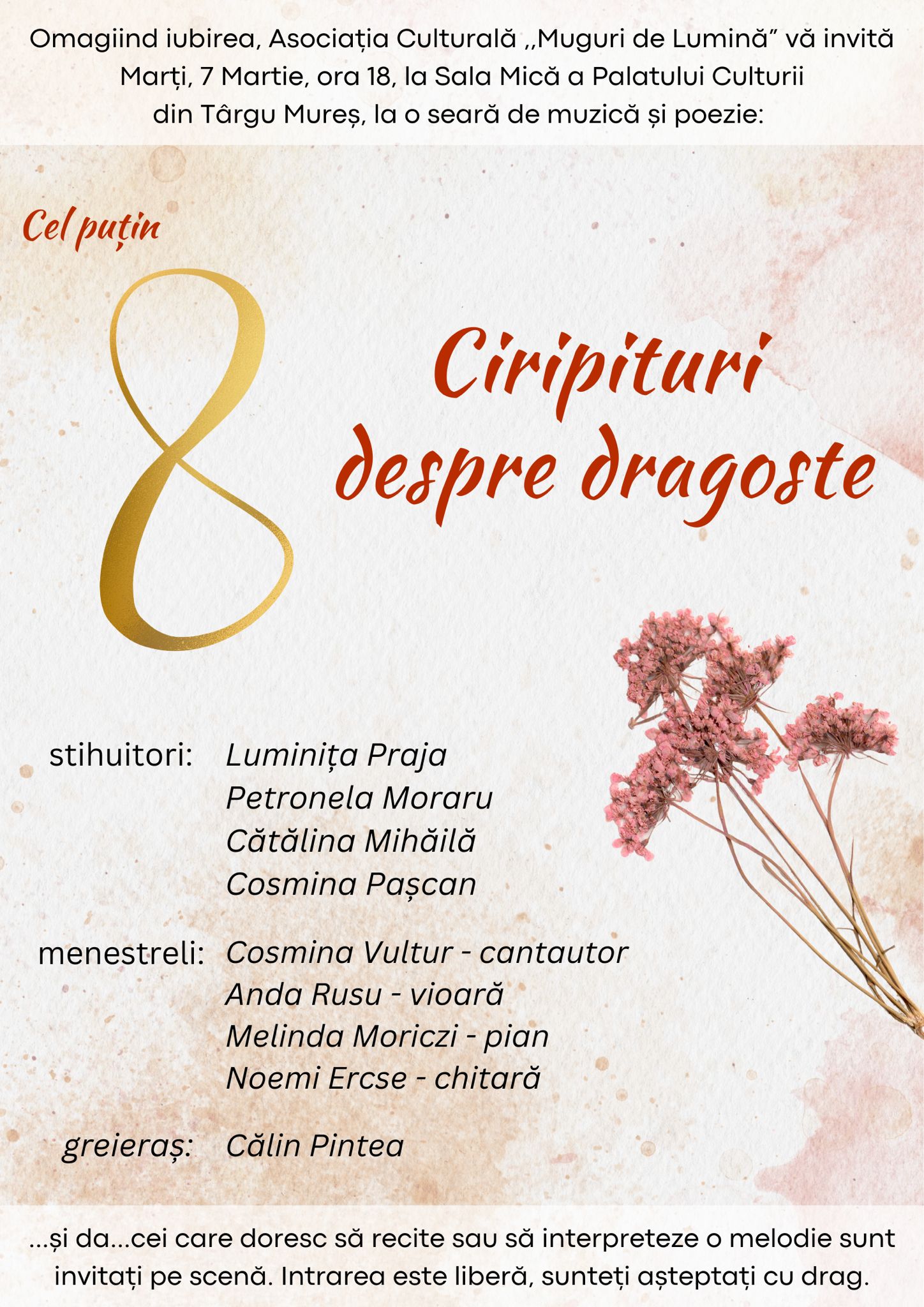 Întâlniri de inimă și suflet „8 ciripituri despre dragoste”